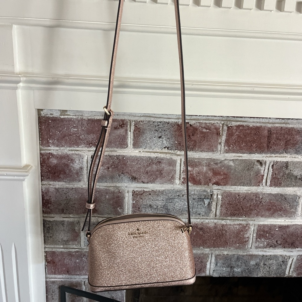 Kate Spade Metallic Pink Crossbody Bag